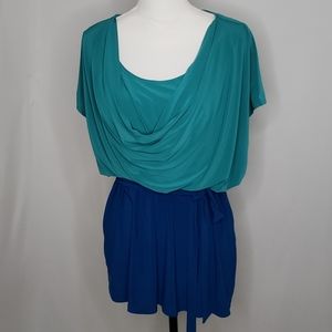Annalee + Hope Draped Tie Waist Blouse